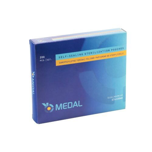 MEDAL – Torebki do sterylizacji 57mm x 100mm (200szt)