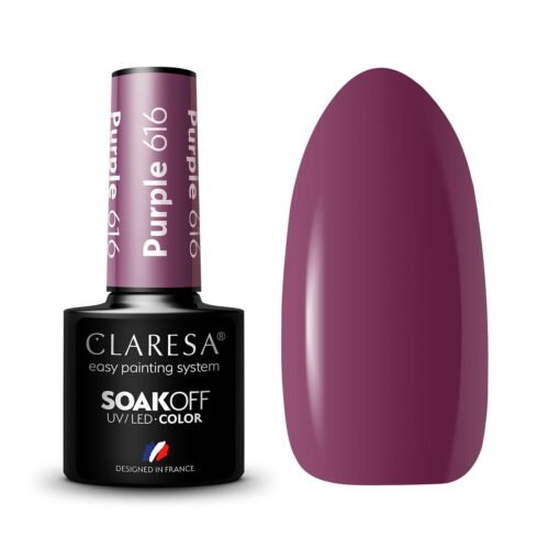 Claresa Lakier hybrydowy PURPLE 616 -5g