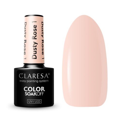 Claresa lakier hybrydowy DUSTY ROSE 1 5g