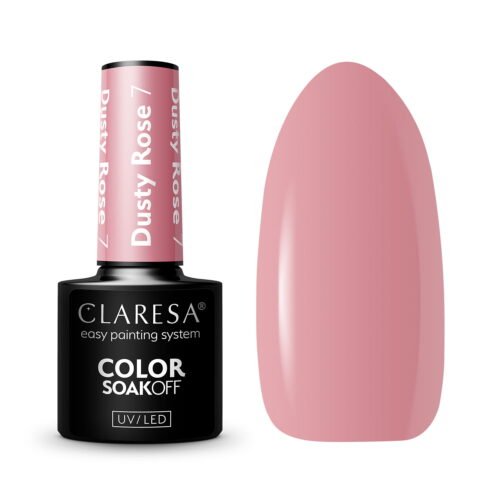 Claresa lakier hybrydowy DUSTY ROSE 7 5g