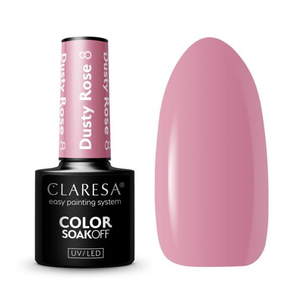 Claresa lakier hybrydowy DUSTY ROSE 8 5g