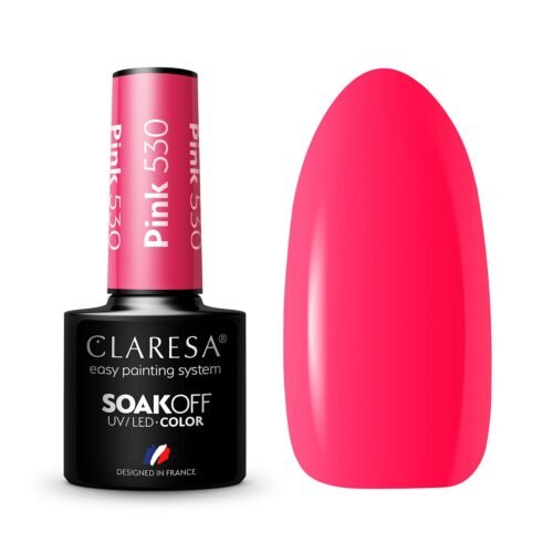 Claresa Lakier hybrydowy PINK 530 -5g