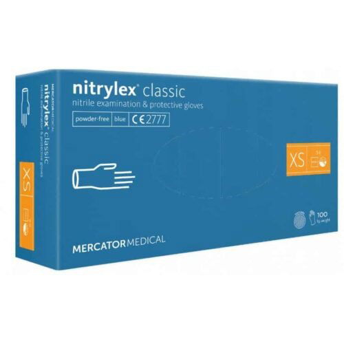 Nitrylex® Classic Nitrylowe rękawiczki ochronne, rozm. XS, 100 szt.