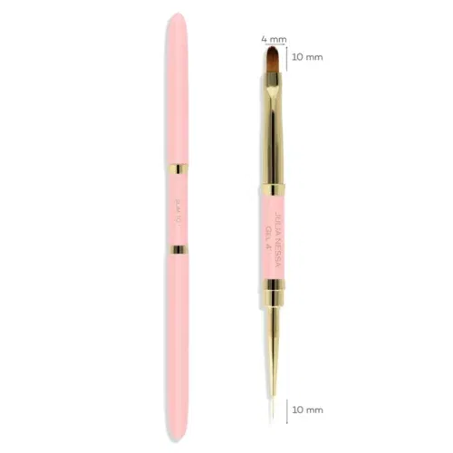 Pędzelek Julia Nessa Slim-Gel brush 10mm/4mm – różowy